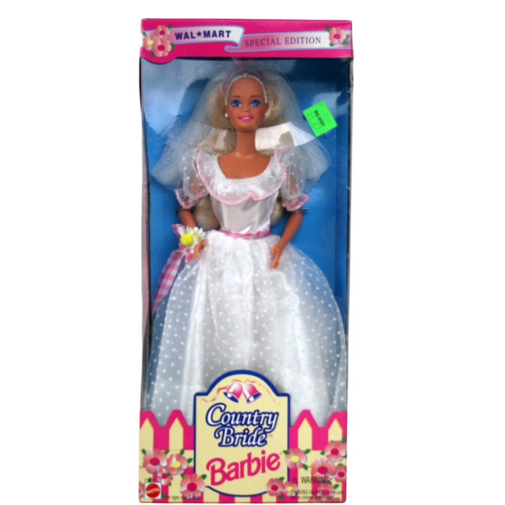Mattel Barbie Country Bride 1994 Wal-Mart Special Edition #13614 - Picture 2 of 8